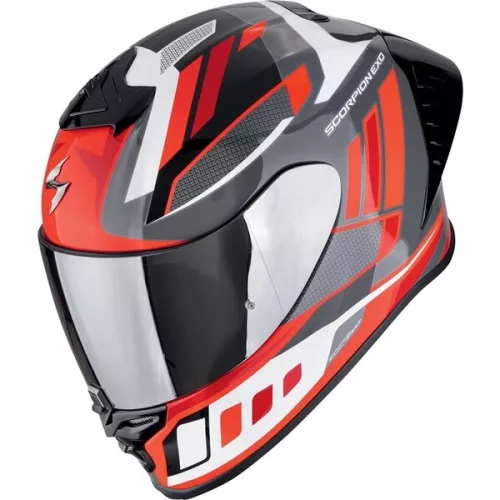 Casca Scorpion EXO-R1 EVO II AIR Vital Gri Alb Rosu
