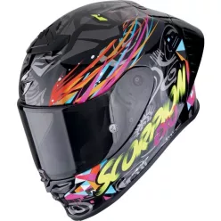 Casca Scorpion EXO-R1 EVO II AIR Savage Negru Albastru Roz