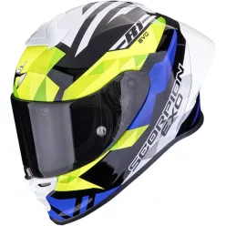   Casca Scorpion EXO-R1 EVO II AIR Valere Negru Albastru Galben Fluo