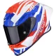Casca Scorpion EXO-R1 EVO II AIR Valere Alb Rosu Albastru