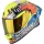 Casca Scorpion EXO-R1 EVO II AIR ARON Misano S Argintiu Galben Fluo Albastru