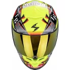 Casca Scorpion EXO-R1 EVO II AIR ARON Misano S Argintiu Galben Fluo Albastru