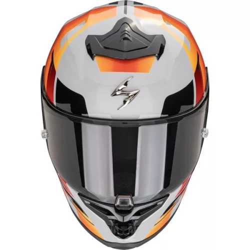 Casca Scorpion EXO-R1 EVO II AIR Adrenaline Gri Rosu Portocaliu