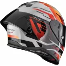 Casca Scorpion EXO-R1 EVO II AIR Adrenaline Gri Rosu Portocaliu