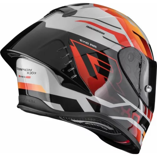 Casca Scorpion EXO-R1 EVO II AIR Adrenaline Gri Rosu Portocaliu