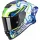 Casca Scorpion EXO-R1 EVO II AIR Cornering Alb Albastru Verde