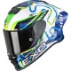 Casca Scorpion EXO-R1 EVO II AIR Cornering Alb Albastru Verde