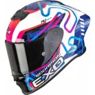 Casca Scorpion EXO-R1 EVO II AIR Cornering Alb Albastru Verde