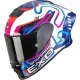 Casca Scorpion EXO-R1 EVO II AIR Cornering Alb Albastru Roz