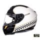 Casca integrala motociclete MT Rapide Revival B1 alb/negru lucios (fibra sticla) - Alb/negru lucios , XL (61/62cm)