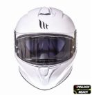 Casca integrala motociclete MT Targo solid A0 alb lucios – tip MT-V-14 - Alb lucios , L (59/60cm)