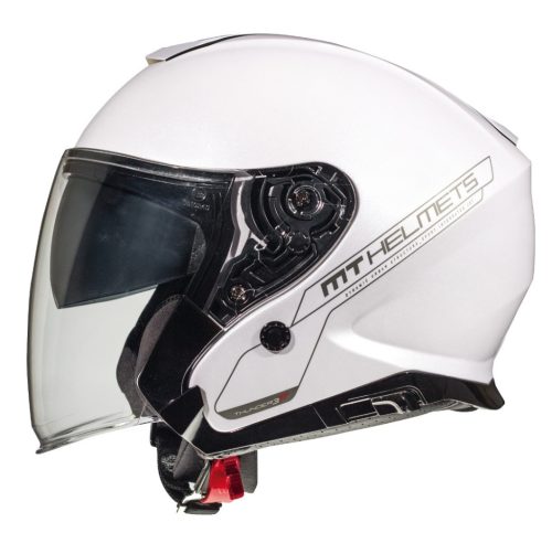 Casca MT Thunder III SV Jet A0 alb lucios  – tip MT-V-19 - Alb lucios
