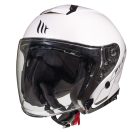 Casca MT Thunder III SV Jet A0 alb lucios  – tip MT-V-19 - Alb lucios