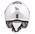 Casca MT Thunder III SV Jet A0 alb lucios  – tip MT-V-19 - Alb lucios