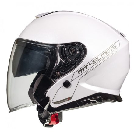 Casca MT Helmets Thunder Iii Sv Jet A0 Alb Lucios