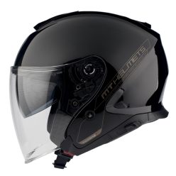 Casca Mt Helmets Thunder III SV Jet A1 negru lucios