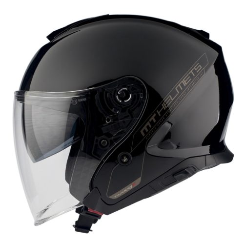 Casca Mt Helmets Thunder III SV Jet A1 negru lucios