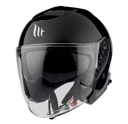 Casca Mt Helmets Thunder III SV Jet A1 negru lucios