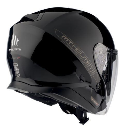 Casca Mt Helmets Thunder III SV Jet A1 negru lucios