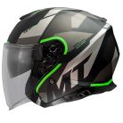 Casca Mt Helmets Thunder III SV Jet Bow A6 verde fluor mat