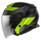 Casca MT Thunder III SV Jet Cooper A3 galben fluor mat  – tip MT-V-19 - Galben fluor mat
