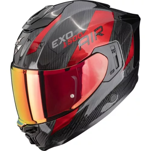 Casca Scorpion EXO-1500 Carbon AIR Platted Negru Rosu
