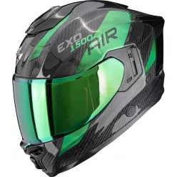   Casca integrala SCORPION EXO-1500 CARBON AIR PLATTED Negru/Verde