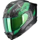 Casca integrala SCORPION EXO-1500 CARBON AIR PLATTED Negru/Verde