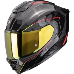 Casca Scorpion EXO-1500 Carbon AIR Mundi Negru Rosu Galben