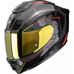 Casca Scorpion EXO-1500 Carbon AIR Mundi Negru Rosu Galben