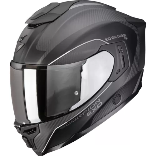 Casca integrala SCORPION EXO-1500 CARBON AIR MUNDI Negru mat/Argintiu