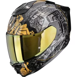 Casca integrala SCORPION EXO-1500 AIR APUS Negru/Gri/Auriu
