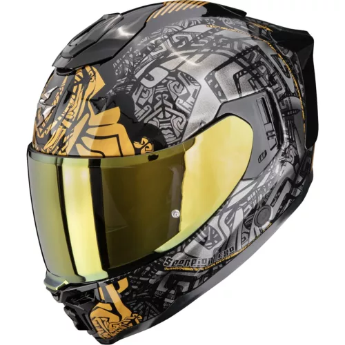 Casca integrala SCORPION EXO-1500 AIR APUS Negru/Gri/Auriu