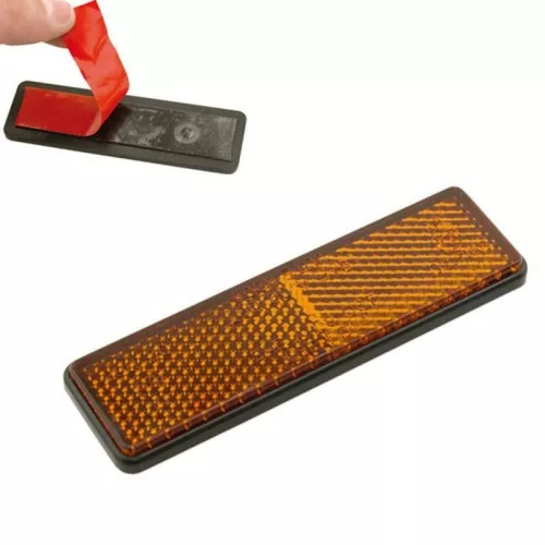 Catadioptru V Parts dreptunghiular 91x21 mm portocaliu, cu bandă adezivă 11751