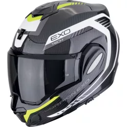 Casca Scorpion Exo-tech EVO Carbon COSY Negru Galben Fluo