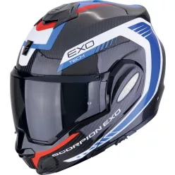 Casca Scorpion Exo-tech EVO Carbon COSY Negru Albastru Rosu