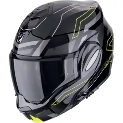 Casca Scorpion Exo-tech EVO Conquer Negru Galben Fluo