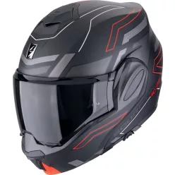 Casca Scorpion Exo-Tech Evo Conquer Negru Mat Rosu