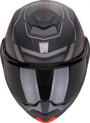 Casca Scorpion Exo-Tech Evo Conquer Negru Mat Rosu