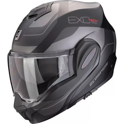 Casca Scorpion Exo-Tech Evo Pro Commuta Negru Mat Argintiu