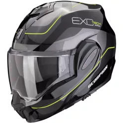   Casca Scorpion Exo-Tech Evo Pro Commuta Negru Argintiu Galben