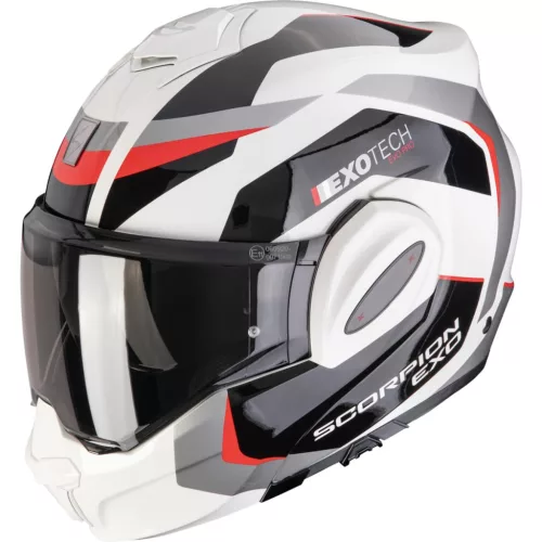Casca modulara flip-back SCORPION EXO-TECH EVO PRO ACUTI Gri/Negru/Rosu