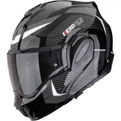   Casca modulara flip-back SCORPION EXO-TECH EVO PRO ACUTI Negru/Argintiu