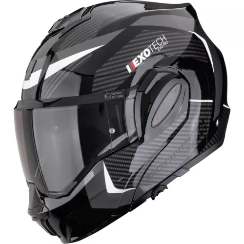 Casca modulara flip-back SCORPION EXO-TECH EVO PRO ACUTI Negru/Argintiu