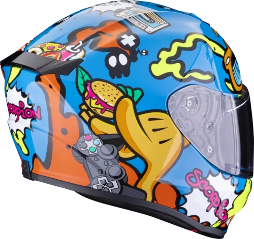 Casca De Copii Scorpion Exo-Jnr Air Fun Albastru Portocaliu