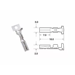   Conector mamă Bihr 090 SMTO, fir 0,85/1,25 mm² (50 buc) 1201A0006