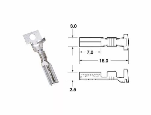 Conector mamă Bihr 090 SMTO, fir 0,85/1,25 mm² (50 buc) 1201A0006