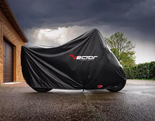 Husă moto/scuter Vector exterior din bumbac, negru, mărime S