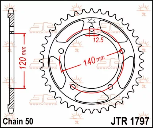 Pinion spate JT Sprockets 41T oțel JTR1797.41