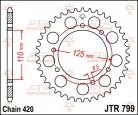 Pinion spate JT Sprockets 50T oțel JTR799.50